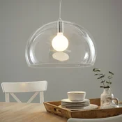 Kartell FL/Y - LED viseča svetilka, prozorna - Dnevna soba/jedilnica - Dizajn - prozorno - Plastika