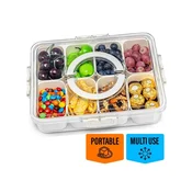 Cool Mango Prenosna škatla za prigrizke, 2 kosa (1 + 1 GRATIS), s predelki in varnim pokrovom