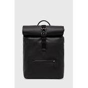 Kožni ruksak Coach za muškarce, boja: crna, veliki, bez uzorka