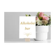 Personal Poročne informacijske kartice - Elegant ornament 5 kosov Univerzalna kartica: Rovná