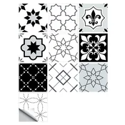 shumee Samolepilne PVC tapete iz patchwork ploščic, komplet 10 kosov, 20x20cm zm-06-005