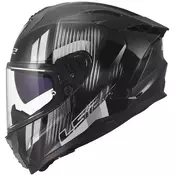 Integralna motociklistička kaciga LS2 FF817 Challenger II Nitro sjajna crno-siva