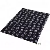 ODEJA VETBED ISOBED SL PASJA PAW, ČRNO/SIVA - D 150 X Š 100 CM
