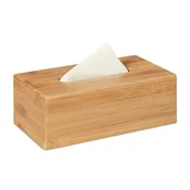 Northix Škatla za kozmetične robčke iz bambusa 25 x 13 cm