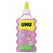 UHU Glitter Glue Pink Maxi - bleščeče lepilo za dekoracije 185 g / 177 ml