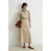 Trendyol Modest Ženska haljina Tctss26Eb00025, Bež