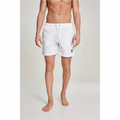 Mens Block Swimsuit White