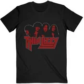Thin Lizzy Majica Band Photo Logo Unisex Black M