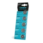 shumee 5-delni komplet trpežnih zmogljivih litijevih baterij Videx CR CR2025 3V 160mAh