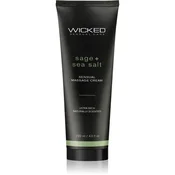 Wicked Sensual massage cream masažna krema Sage + Sea Salt Scented 120 ml