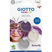 GIOTTO Make Up Set za barvanje obraza Butterfly 3 × 5 ml 3 kos