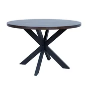 Homestar Jedilna miza VANCOUVER D120xV75 cm črni dimni hrast
