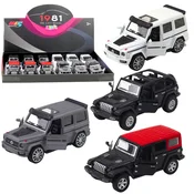 LEAN TOYS Terensko vozilo SUV, kovinsko, Pull-Back, odpirajoča vrata