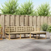 Set vanjskih sofa 4 kom. Bijela i bež