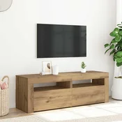TV ormaric LED boja hrasta 120x35x40 cm konstruirano drvo