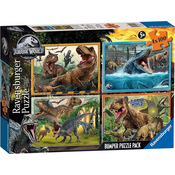 Ravensburger Jurski svet Puzzle 4x100 kosov