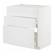 METOD / MAXIMERA Pod.el.za gr.plocu/ug.asp.s fiokom, bela/Stensund bela, 80x60 cm