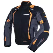 Cappa Racing Tekstilna motoristična jakna AREZZO, črna/oranžna XXXL