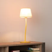 TK Lighting Namizna svetilka Nicola, rumena - Dnevna soba/jedilnica - Mladostno bivanje - Kovina