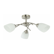 Plafonski luster DONNA 3xE27/60W/230V nikl