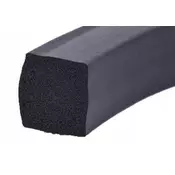 shumee Penasto tesnilo, porozna guma, EPDM profil, ploščata palica 20x20 mm, izolacija