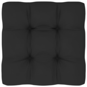 Jastuk za sofu od paleta crni 70 x 70 x 12 cm