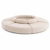 Casa Padrino luxury sofa beige A� 340 cm - Round modular sofa - Luxury furniture