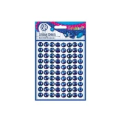 Astra CREATIVO Okrasni samolepilni kamenčki, 11 mm, 80 kosov, MODRA KAVA, 335118010