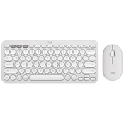 Logitech Pebble2 Wireless Combo US tastatura + miš bela