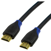LogiLink HDMI kabel | Velika brzina s Ethernetom | Muški | 19-pinski HDMI Tip A | Muški | 19-pinski HDMI Tip A | 1 m | Crni
