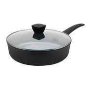 BE Living Globoka ponev s pokrovom Delight Black 28 cm