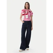 Tommy Jeans Polo majica DW0DW22327 Svetlo rožnata Slim Fit