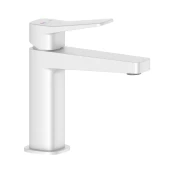 KFA Armatura 4522-815-44 - mešalna pipa za umivalnik + odtok MALAGA 15,9 cm, bela