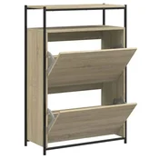 Vidaxl Omarica za čevlje sonoma hrast 75x34x112 cm inženirski les