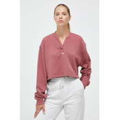 Bombažen pulover Reebok Classic ženska, roza barva