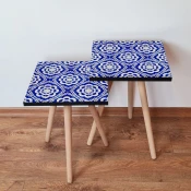 Hanah Home Set klub stocica 2Shp45, 2 komada, Plavi