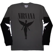 Nirvana In Utero Mono (Sleeve Print) Charcoal Grey & Black M Majica