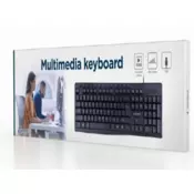 GEMBIRD KB UM 107 Multimedijalna tastatura US layout black USB 379