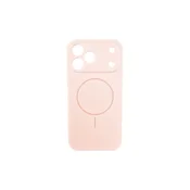 Silikonska futrola Magsafe LUX Iphone 17 PRO MAX PUDER ROZE
