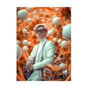 Grafika na akrilnem steklu a.i art HARTMAN Fashion of Tommorrow, 30 x 40 cm