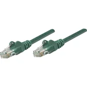 Intellinet RJ45 omrežni priključni kabel CAT 6 S/FTP [1x RJ45-vtič - 1x RJ45-vtič] 10 m zelen pozlačeni zatiči Intellin