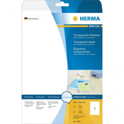 Herma Herma naljepnice Special 4375( 210 mm x 297 mm ), prozirne(mat), 25 kom., trajne