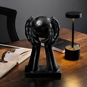 Aberto Design Dekorativna figura Global - 4, 18x30x9 cm, Crna