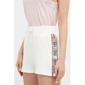 Guess Športne kratke hlače Britney V3GD13 KB3P2 Écru Loose Fit