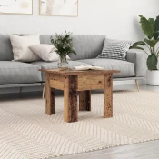 vidaXL Miza za kavo Staro les 55 x 55 x 42 cm