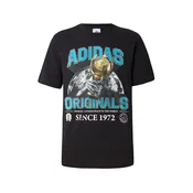 ADIDAS ORIGINALS Majica TREFOIL SERIES REGULAR svetlo modra/zlata/črna/bela