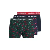 JACK & JONES Boksarice JACXMAS STOCK mornarska/temno zelena/rdeča/bela
