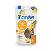 MONGE Poslastice za macke sa ukusom svinjetine i ananasa Meat Minis Fussy Cat, 50g