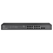 TP-Link Omada SG2218P, Upravljano, L2/L2+, Gigabit Ethernet (10/100/1000), Podrška za napajanje putem Etherneta (PoE), Montaža u poslužiteljski ormar, 1U