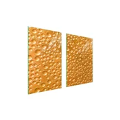 shumee ZAŠČITNA STEKLENA KROŽNIKA ZA KUHINJO 65x52 KAPLJIC